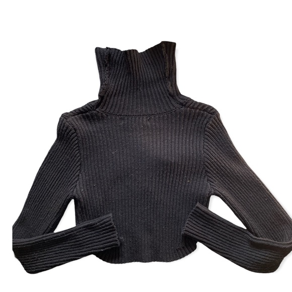 Cropped turtleneck sweater - Picture 2 of 2